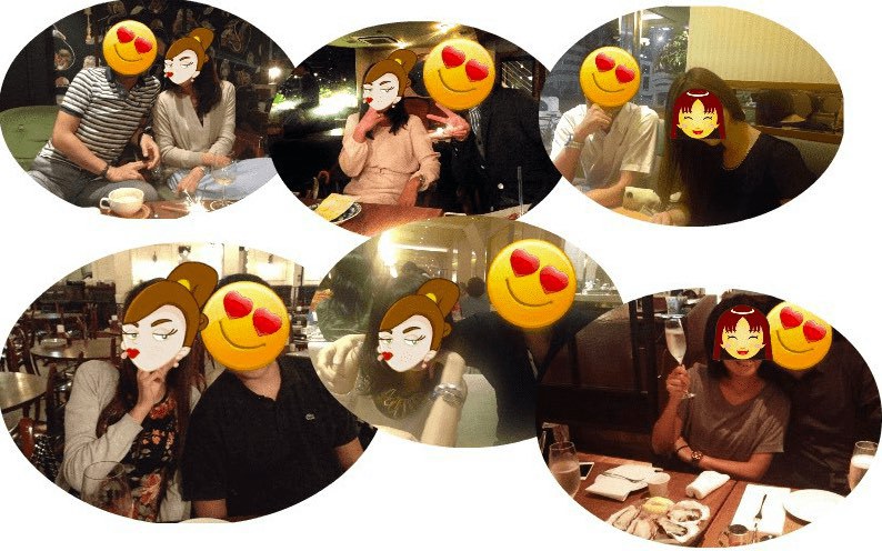 プレイスサークルのカップルたち